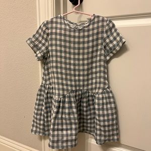 NWT Zara girls Gingham Dress 4 - 5 y